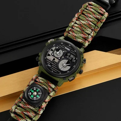 Чоловічий годинник Skmei 2202NCMGN Camo Green
