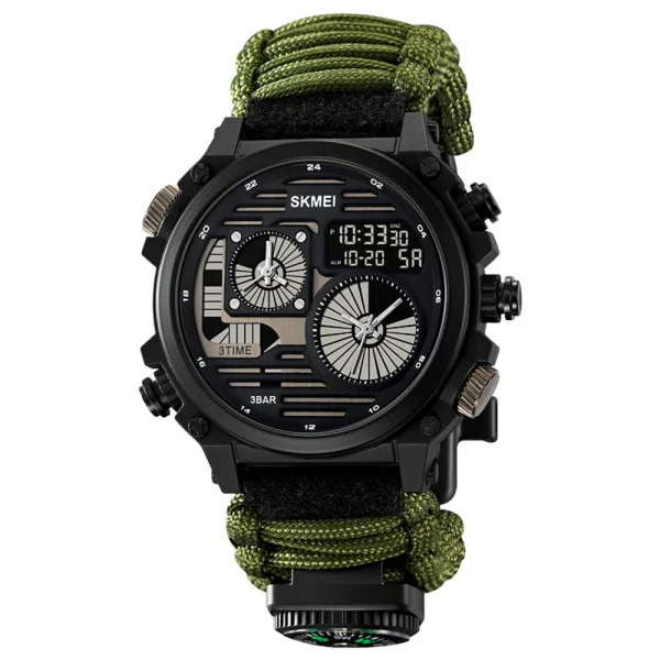 Електронний годинник Skmei 2202NAG Army Green фото 1