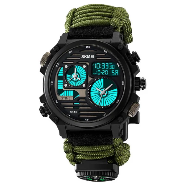 Електронний годинник Skmei 2202NAG Army Green фото 3