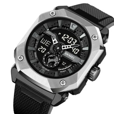 Чоловічий годинник Skmei 2272SIBK Silver-Black