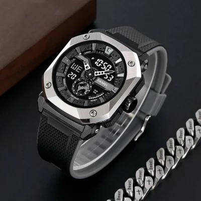 Чоловічий годинник Skmei 2272SIBK Silver-Black