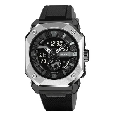 Чоловічий годинник Skmei 2272SIBK Silver-Black