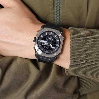 Мужские часы Skmei 2272SIBK Silver-Black