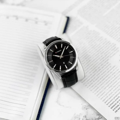 Мужские часы Curren 8365 Silver-Black