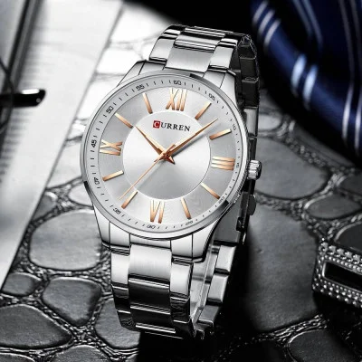 Чоловічий годинник Curren 8383 Silver-Cuprum