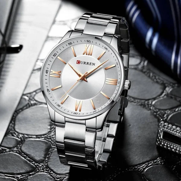Чоловічий годинник Curren 8383 Silver-Cuprum фото 3