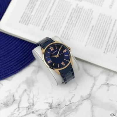 Чоловічий годинник Curren 8383 Blue-Gold