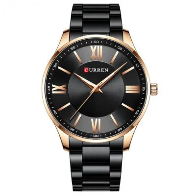 Мужские часы Curren 8383 Black-Gold