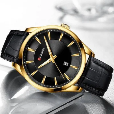 Чоловічий годинник Curren 8365 Black-Gold