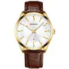Чоловічий годинник Curren 8365 Brown-Gold-White фото 2
