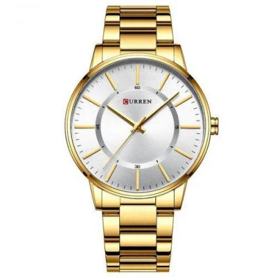 Чоловічий годинник Curren 8385 Gold-White