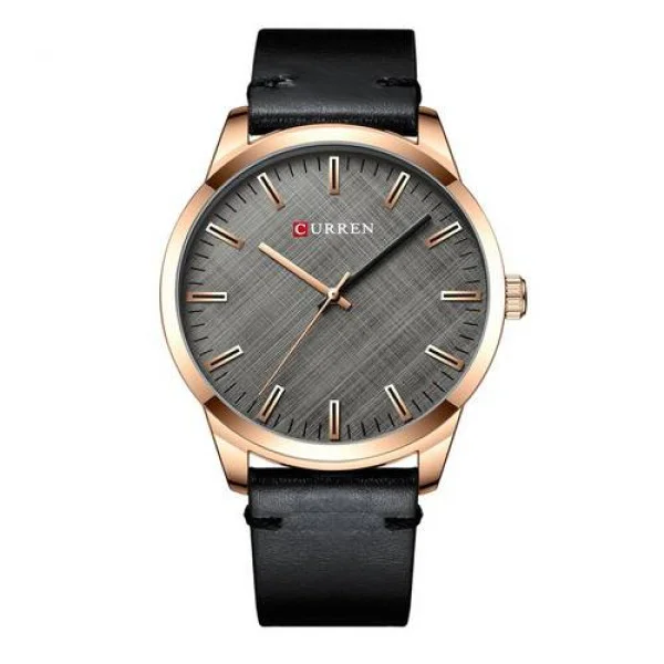 Чоловічий годинник Curren 8386 Black-Gold-Gray фото 1