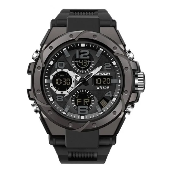 Мужские часы Sanda 6008 All Black фото 1