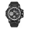 Чоловічий годинник Sanda 6021 Black-Silver фото 2