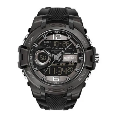 Чоловічий годинник Sanda 6015 All Black