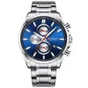 Мужские часы Curren 8368 Silver-Blue-Silver фото 2