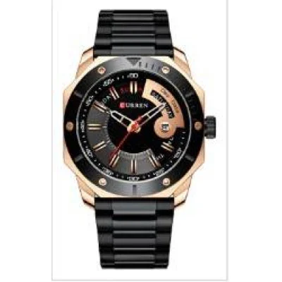 Мужские часы Curren 8344 Gold-Black