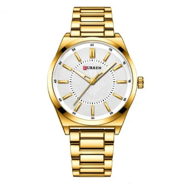 Жіночий годинник Curren 8407 Gold-White фото 1