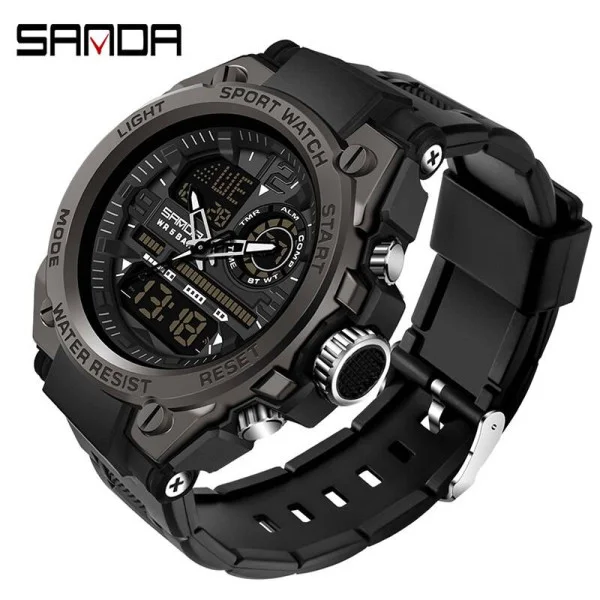 Мужские часы Sanda 6024 All Black фото 1