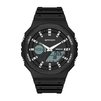 Мужские часы Sanda 6016 Black-White