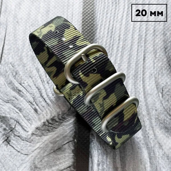 Ремінець Nato Camo A Tacs 20 мм фото 1