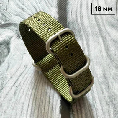 Ремінець Nato Green 18 мм