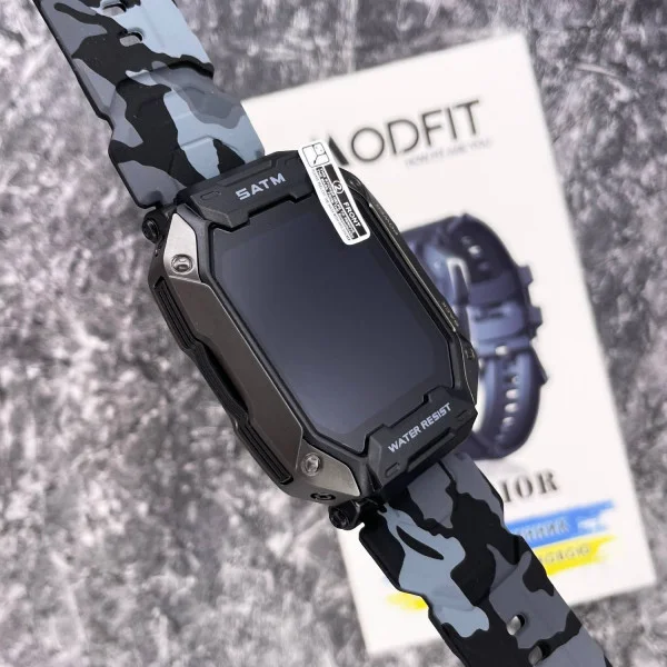 Смарт часы Modfit Warrior All Black Camo Band фото 16