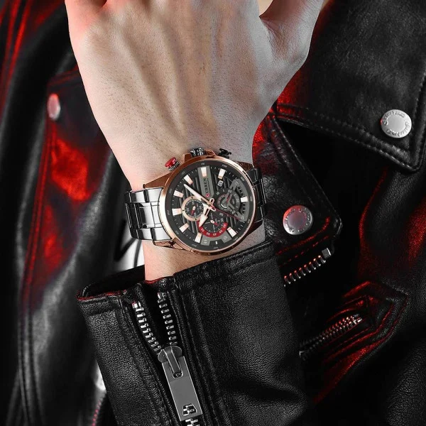 Мужские часы Curren 8417 Black-Gold фото 5