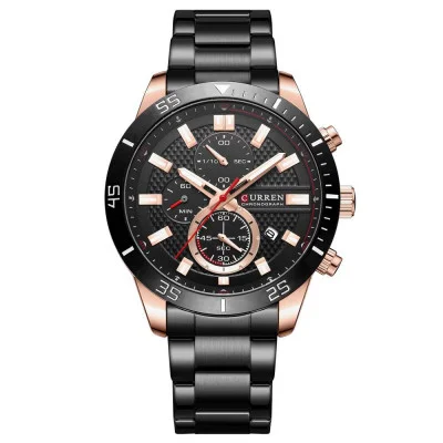 Чоловічий годинник Curren 8417 Black-Gold