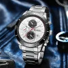 Чоловічий годинник Curren 8417 Silver-Black фото 3
