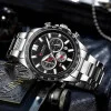 Чоловічий годинник Curren 8418 Silver-Black фото 3