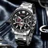 Чоловічий годинник Curren 8418 Silver-Black фото 5