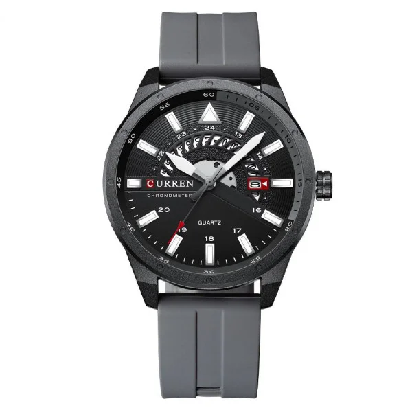 Чоловічий годинник Curren 8421 Gray-Black фото 1