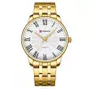 Чоловічий годинник Curren 8422 Gold-White фото 2
