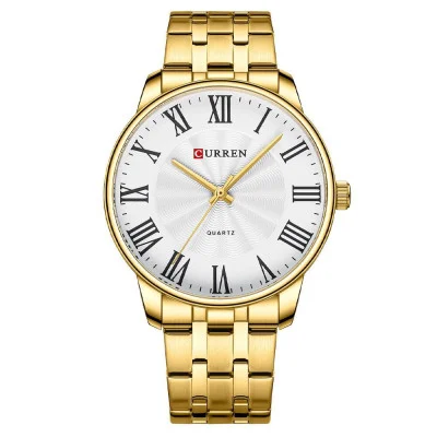Мужские часы Curren 8422 Gold-White