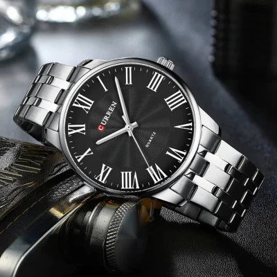 Чоловічий годинник Curren 8422 Silver-Black