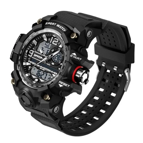 Мужские часы Sanda 3133 Black-White фото 1