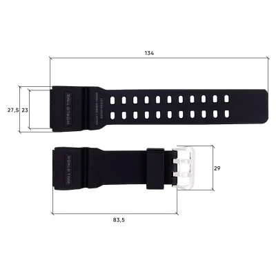Ремінець для Skmei 1356/1358/1680BK Black