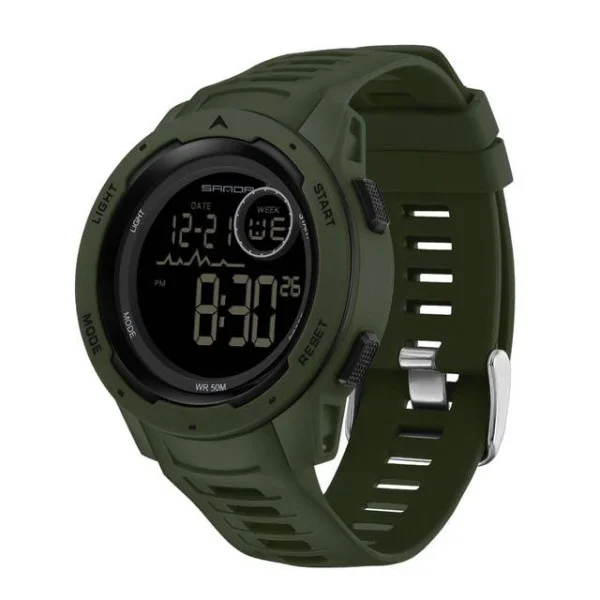 Чоловічий годинник Sanda 2125 Army Green фото 1