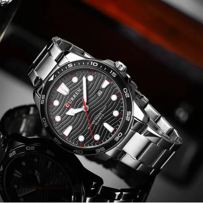 Чоловічий годинник Curren 8426 Silver-Black