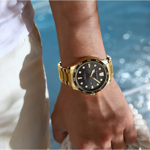 Мужские часы Curren 8426 Gold-Black фото 4