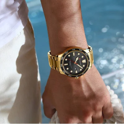Мужские часы Curren 8426 Gold-Black