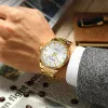 Чоловічий годинник Curren 8425 Gold-White фото 4