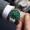 Чоловічий годинник Curren 8411 Silver-Green фото 4