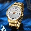 Мужские часы Curren 8411 Gold-White фото 3