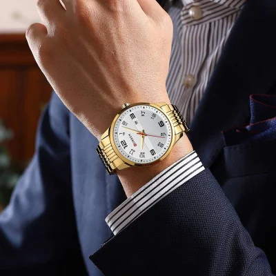 Чоловічий годинник Curren 8411 Gold-White