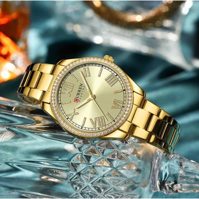 Жіночі годинники Curren 9088 Gold-Gold