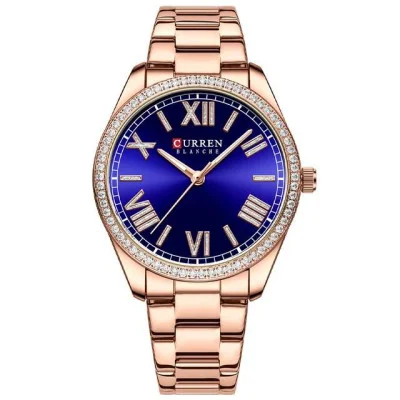 Жіночі годинники Curren 9088 Rose Gold-Blue