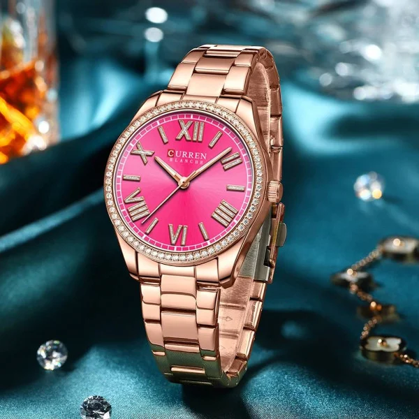 Жіночі годинники Curren 9088 Rose Gold-Pink фото 3
