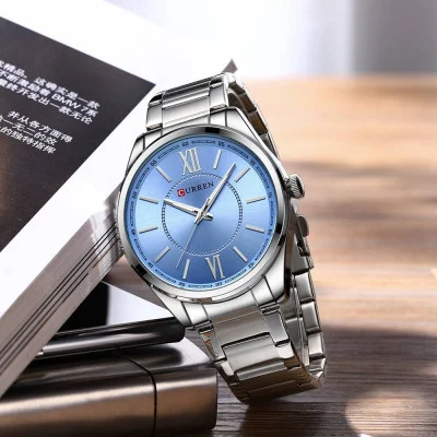Чоловічий годинник Curren 8423 Silver-Blue